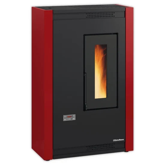 Extraflame LUISELLA 5.0 Bordeaux: Der ultra-schlanke Pelletofen