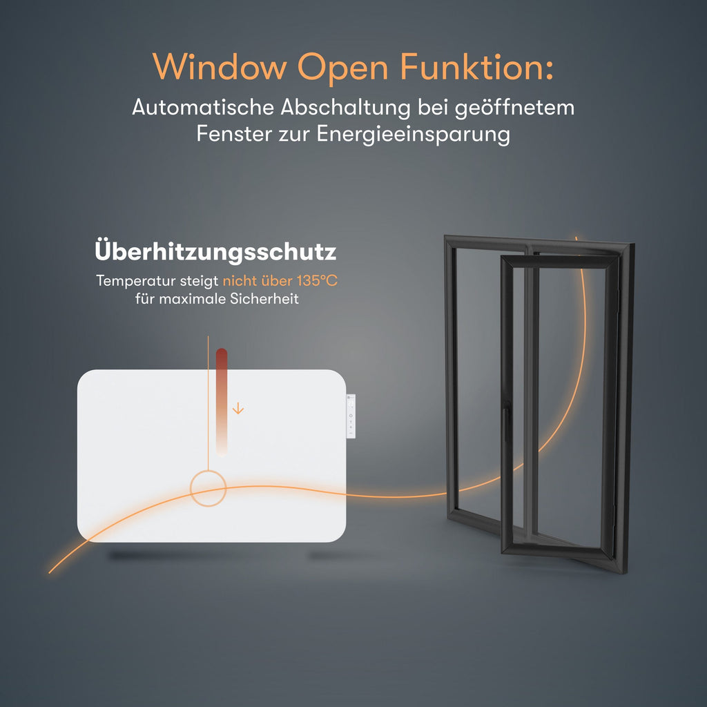 Heidenfeld 450W Smart-Elektroheizung mit App & WLAN (bis 10 m²)
