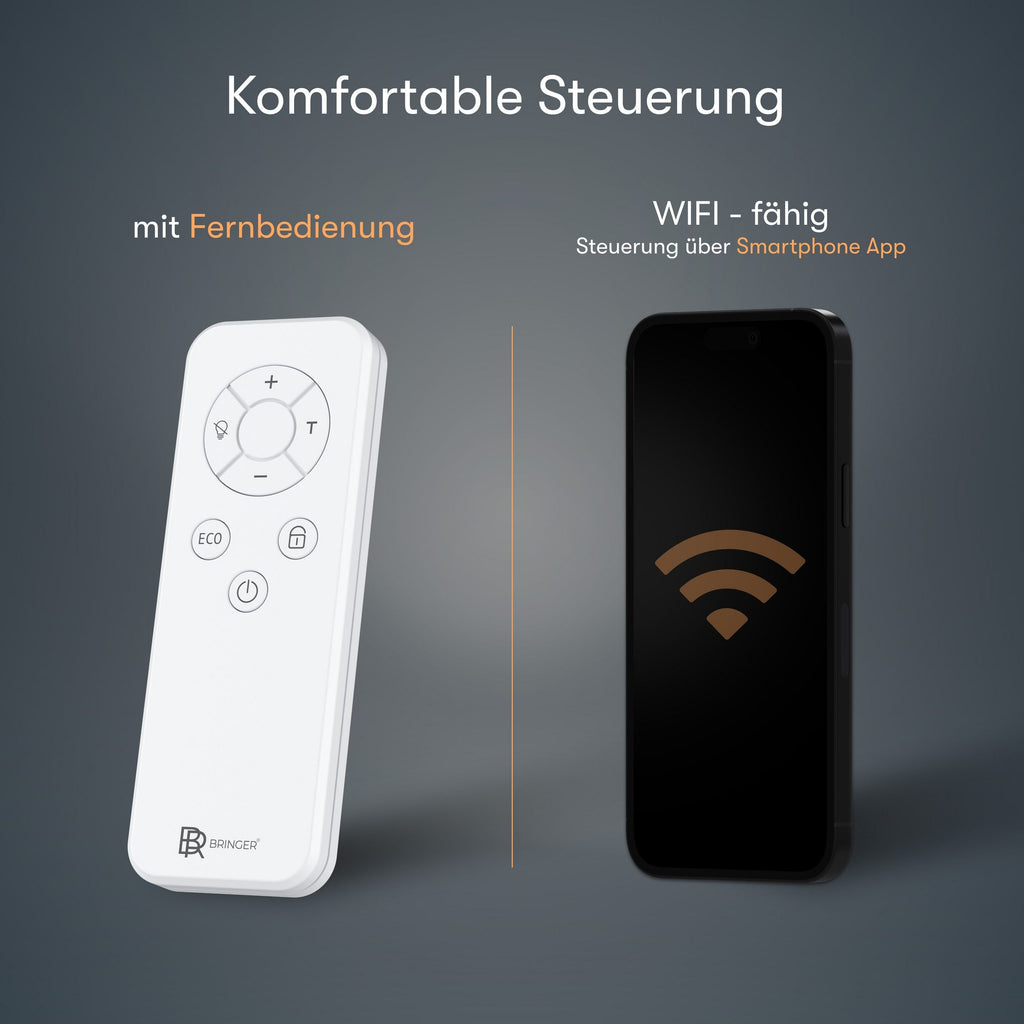 Heidenfeld 450W Smart-Elektroheizung mit App & WLAN (bis 10 m²)