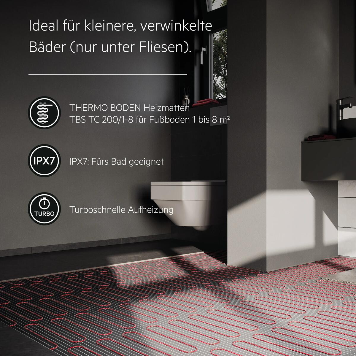 AEG Turbo Thermo Boden TBS TC 200/2 Set Plus (2 m², 400W)