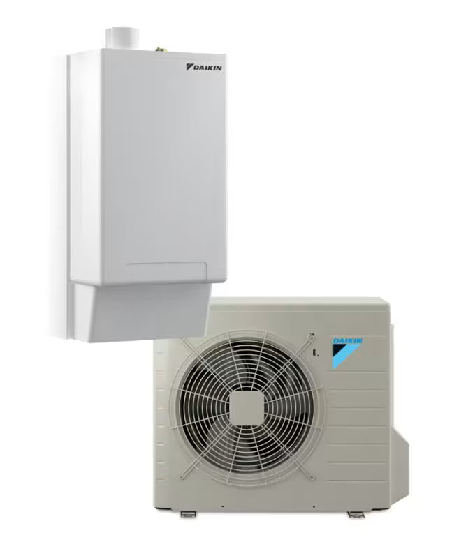 Daikin Altherma R Hybrid 8 kW Hybrid-Wärmepumpe mit Gas-Brennwertgerät – 230V, Heizen & Kühlen (EHYHBX08AV3)