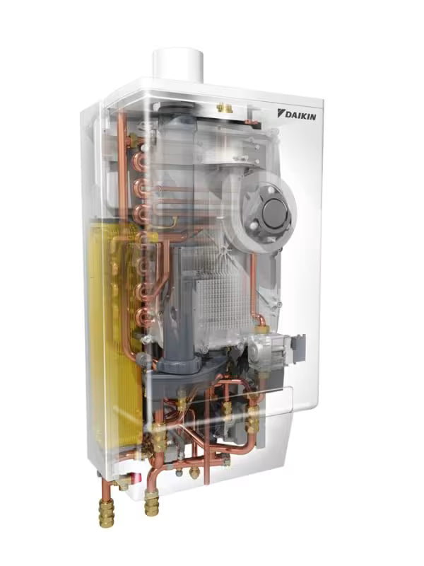 Daikin Altherma R Hybrid 8 kW Hybrid-Wärmepumpe mit Gas-Brennwertgerät – 230V, Heizen & Kühlen (EHYHBX08AV3)