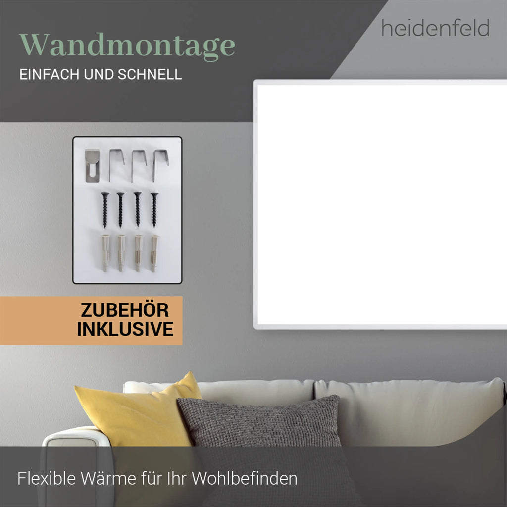 Heidenfeld HF-HP100-3 Infrarotheizung 1000W (bis 25 m²)