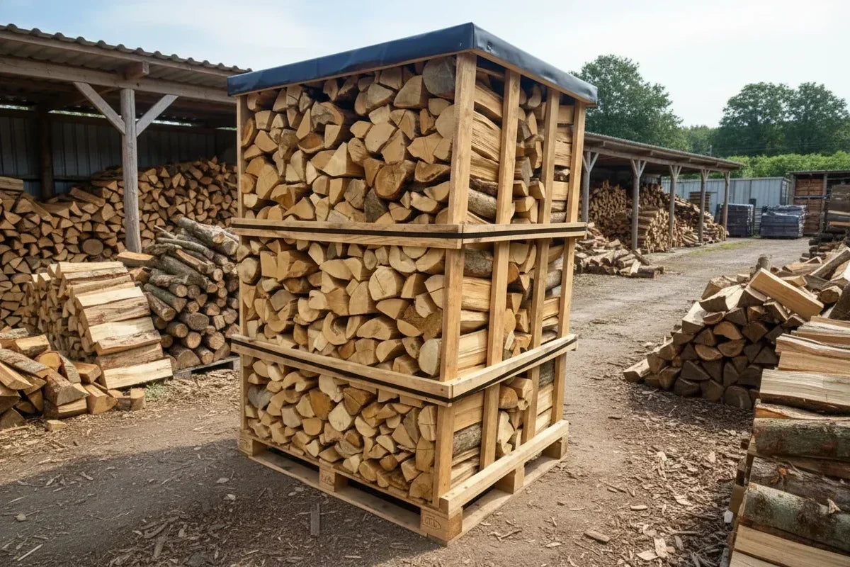 Buchen-Brennholz kammergetrocknet – 33 cm (ofenfertig)