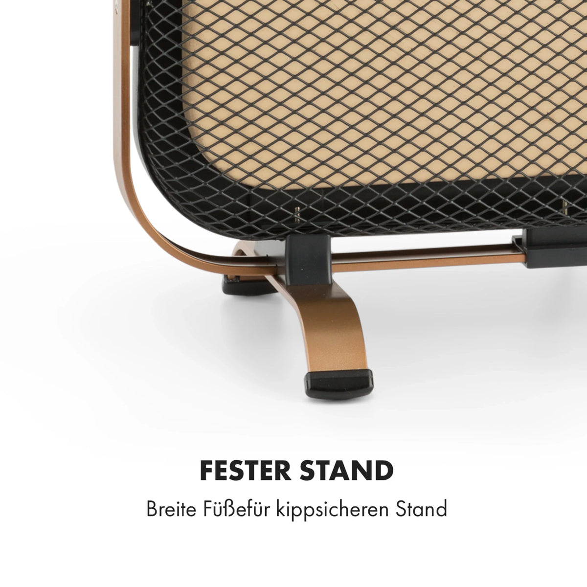 HeatPal 1300W Stand-Infrarotheizung (13–25 m²) – Schwarz
