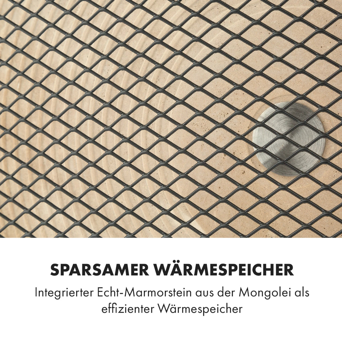 HeatPal 1300W Stand-Infrarotheizung (13–25 m²) – Schwarz