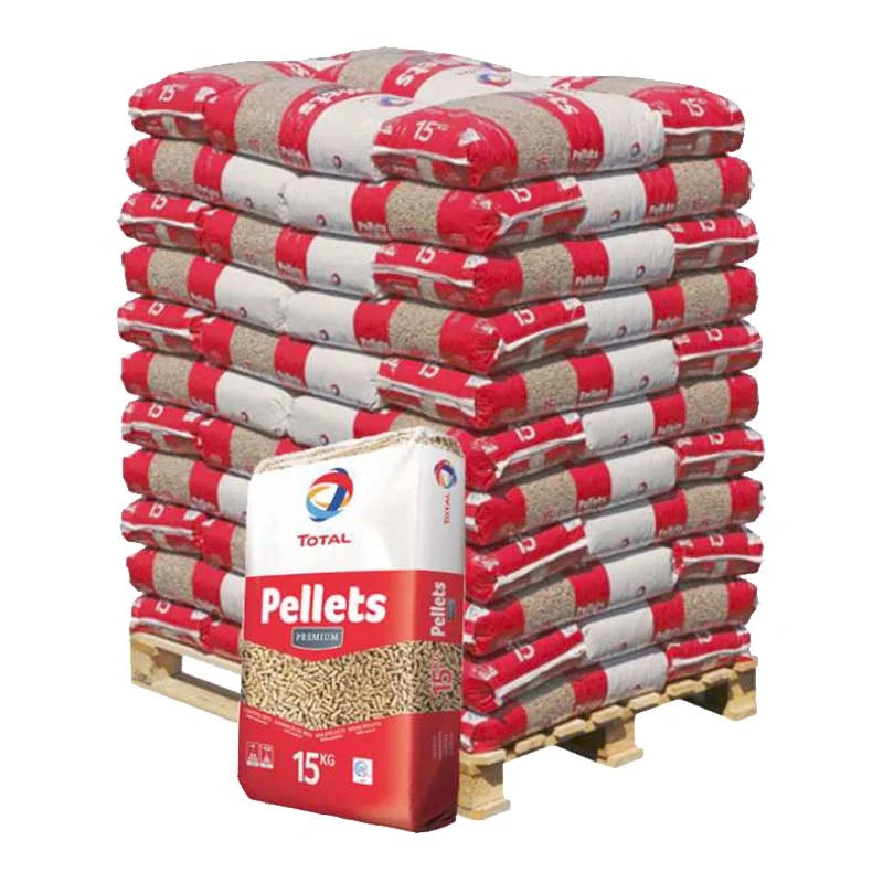 TotalEnergies Premium Holzpellets – 990 kg Palette (66 x 15 kg Säcke), DINplus-zertifiziert