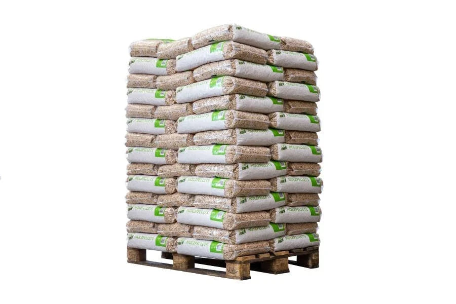Weichholz Pellets ENplus A1 – 975 kg Palette (65 x 15 kg Säcke)