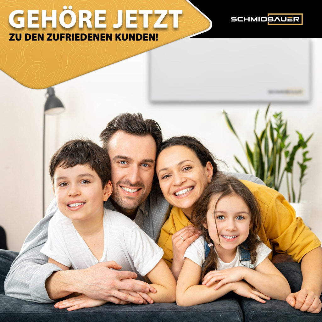 Heidenfeld Hybrid-Infrarotheizung mit Thermostat & Konvektion