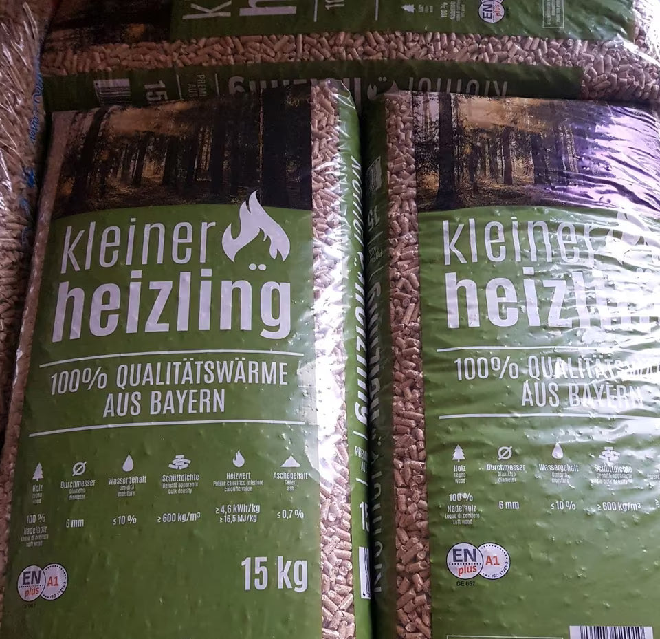 Kleiner Heizling Premium Holzpellets ENplus A1 – 15 kg Sack (6 mm)