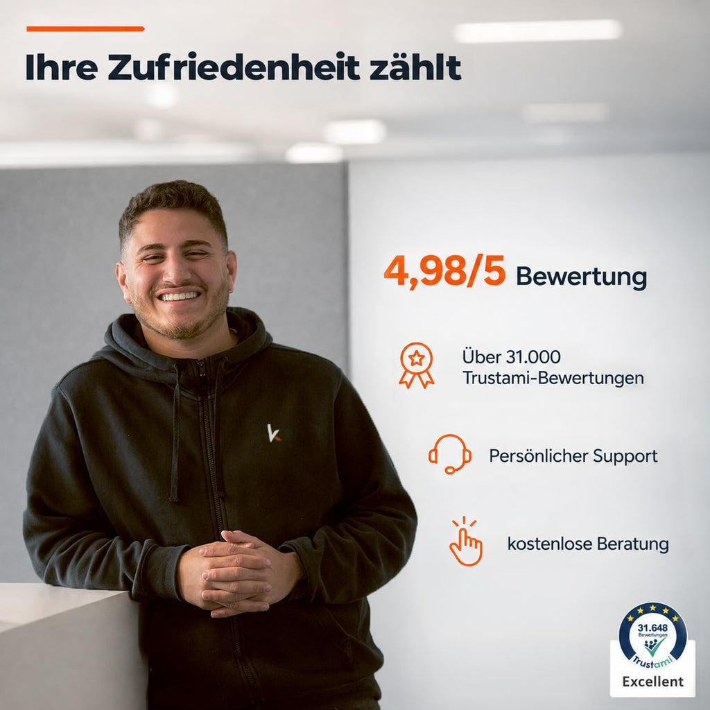 Könighaus Smart-Infrarotheizung 1000W mit App (14–26 m²)