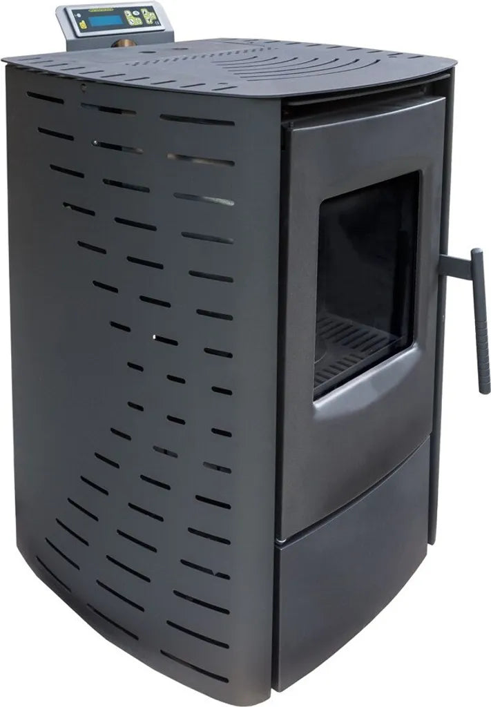 NEMAXX P6 Pelletofen 6 kW (A+) – Auto-Reinigung, ECO-Modus & Wochenprogramm, Schwarz