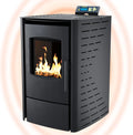 NEMAXX P6 Pelletofen 6 kW (A+) – Auto-Reinigung, ECO-Modus & Wochenprogramm, Schwarz