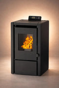 NEMAXX PC5 Pelletofen 5,3 kW (A+) – Wi-Fi-Ready, ECO-Modus, Display & Fernbedienung, Schwarz