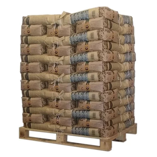 Badger Pellets Nadelholz ENplus A1 / DINplus – 975 kg Palette (65 x 15 kg Säcke)