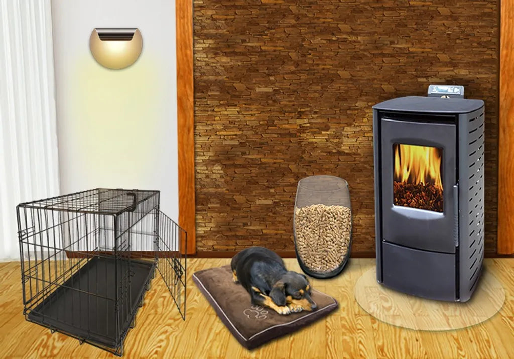 Nemaxx P9 Pelletofen 11 kW – Schwarz, Wi-Fi-Ready