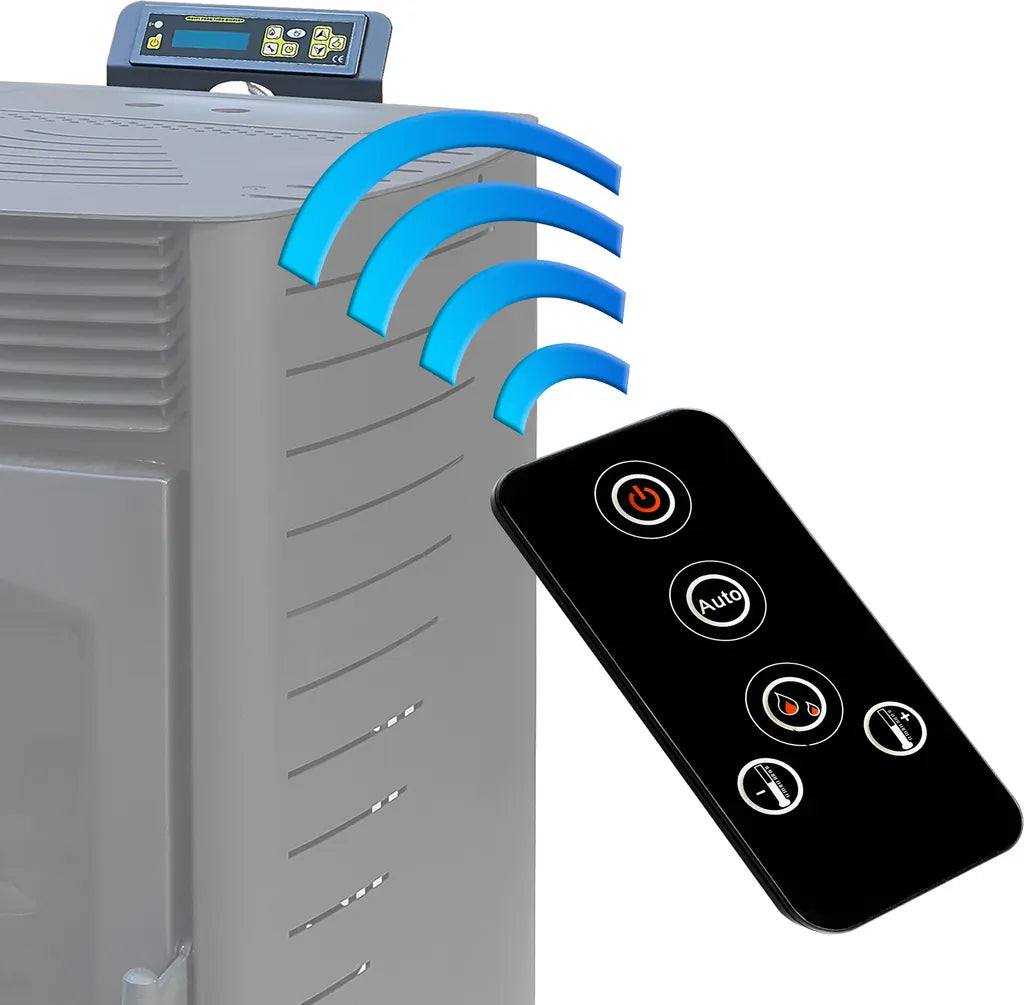 Nemaxx P9 Pelletofen 11 kW – Schwarz, Wi-Fi-Ready