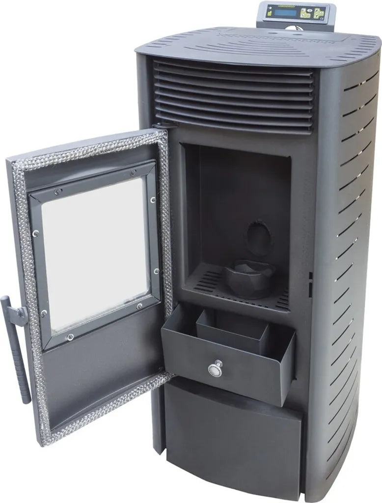 Nemaxx P9 Pelletofen 11 kW – Schwarz, Wi-Fi-Ready