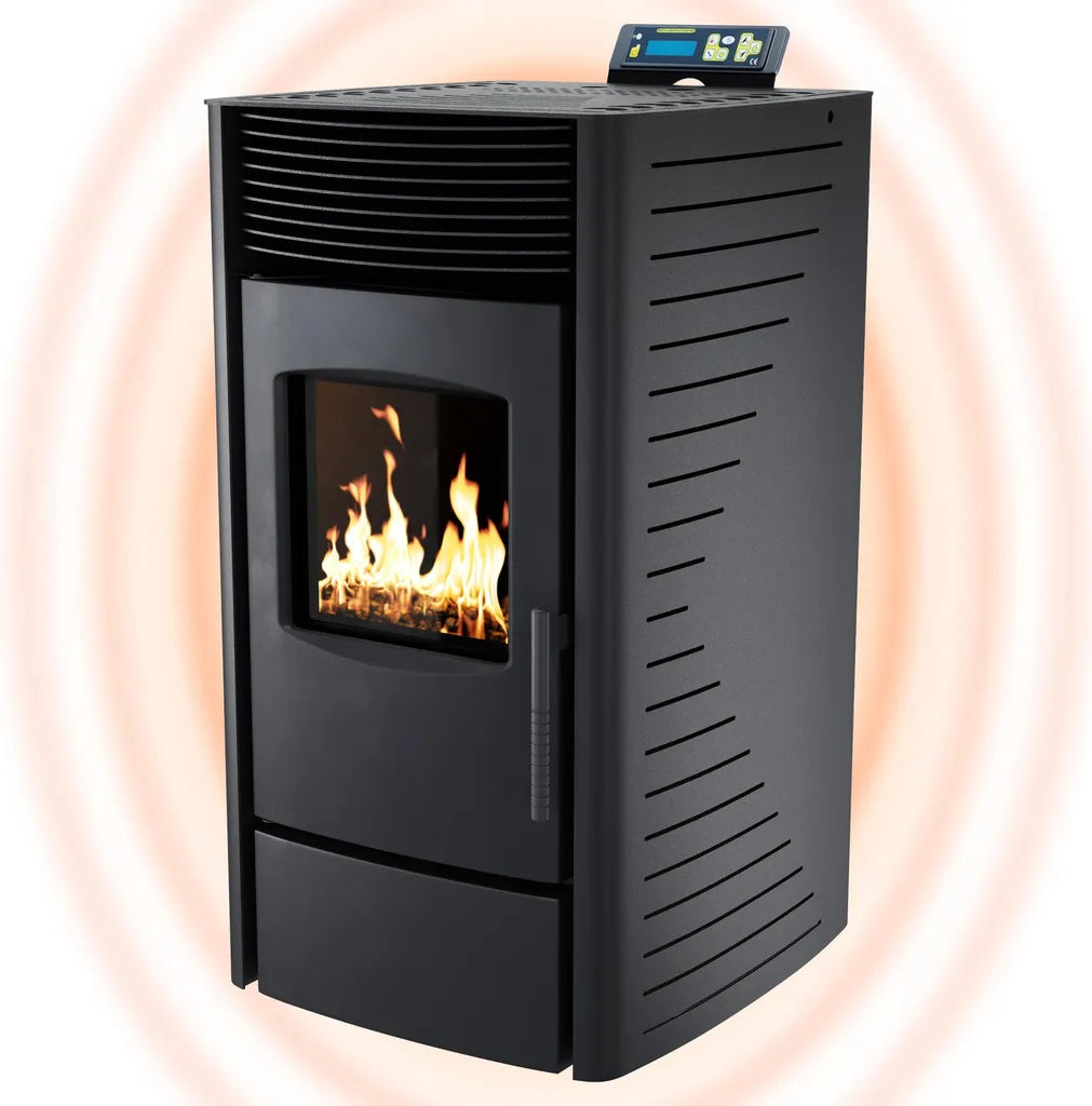 Nemaxx P9 Pelletofen 11 kW – Schwarz, Wi-Fi-Ready