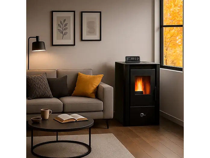 SANNOVER Anita 7,6 kW Pelletkaminofen – Kompakt & Effizient