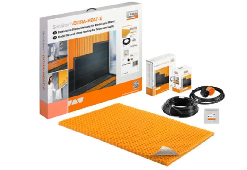 Schlüter DITRA-HEAT-E-DUO-S Komplett-Set (5 Matten) – Boden & Wand