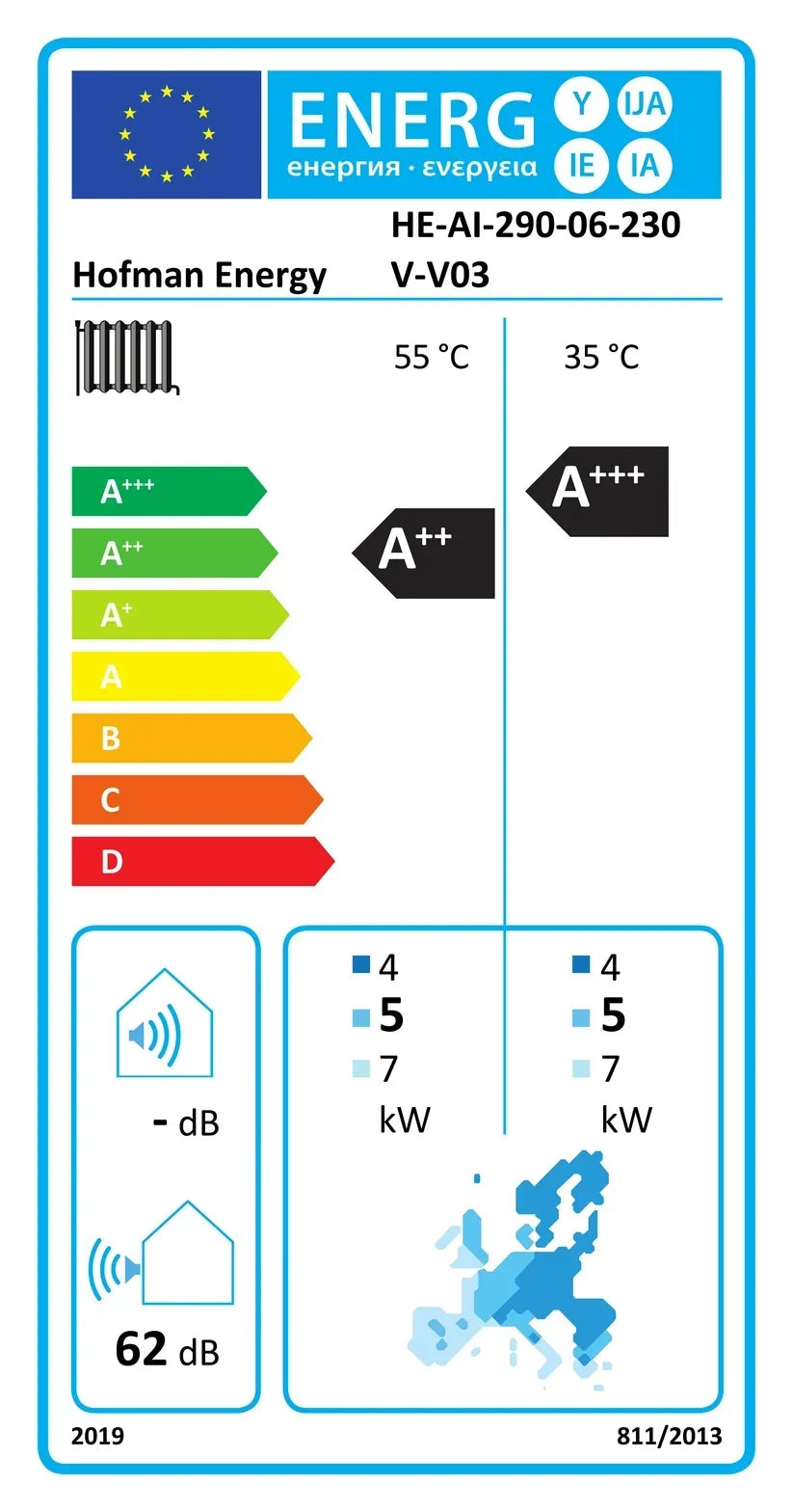 HOFMAN-ENERGY AVARMA 6,4 kW Luft-Wasser-Wärmepumpe Monoblock – R290, Inverter, 230V