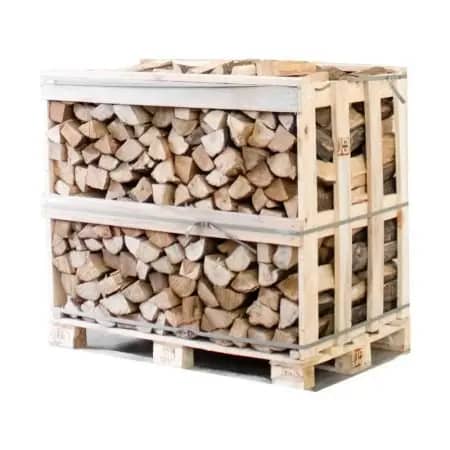 Hainbuchen-Brennholz kammergetrocknet & gespalten 25 cm – Halbe Palette